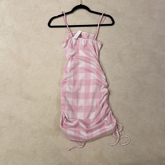 NWT Livi by Olivia Rae Pink/White Checkered dress in size L - Picture 4 of 4